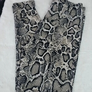 Leggings Snakeskin Look